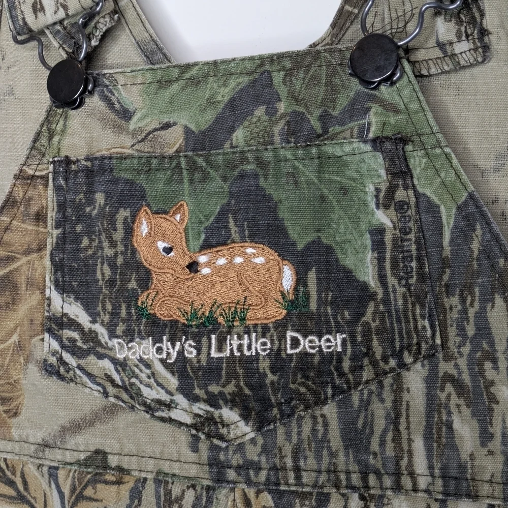 Jordan Lee Originals Daddy's Little Deer Overall Shortall 2T